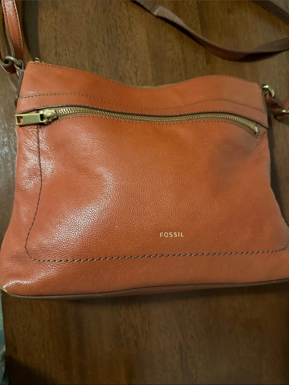Fossil tone crossbody